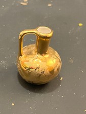 Holly Ross 22K gold tone in color small jug or pitcher made in the USA