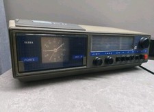 Vintage TESLA Funkuhr Space Age Mid Century Radio mit Uhr