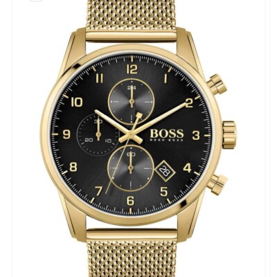 Hugo Boss Men's Luxury Watch Turn Heads & Add Touch Of Glamour Skymaster 1513838
