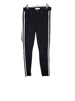 seven jeans The Ankle Skinny B(air) Denim Size 28 Black With