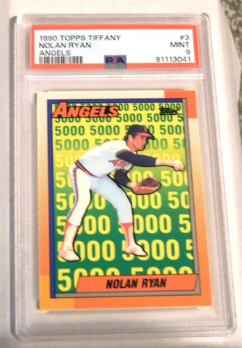 Nolan Ryan #3 - 1990 Topps Tiffany - PSA 9 MINT - Los Angeles Angels