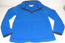 Lands' End Little Boys 5 6 Medium Fleece Pullover Jacket Coat Top NEW Blue