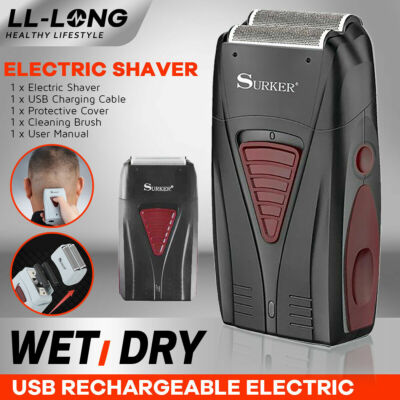 USB Electric Shaver Trimmer Razor Rechargeable Hair Beard Shaving Machine Men's