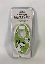 New! Sugar Booger Childrens Closet Dividers & Organizer Stickers Green Cat & Dog
