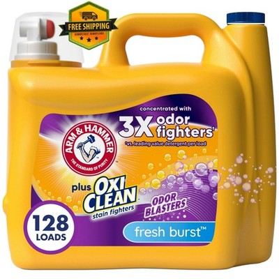ARM & HAMMER OxiClean Odor Blasters Liquid Detergent, Fresh Burst, 128 Loads