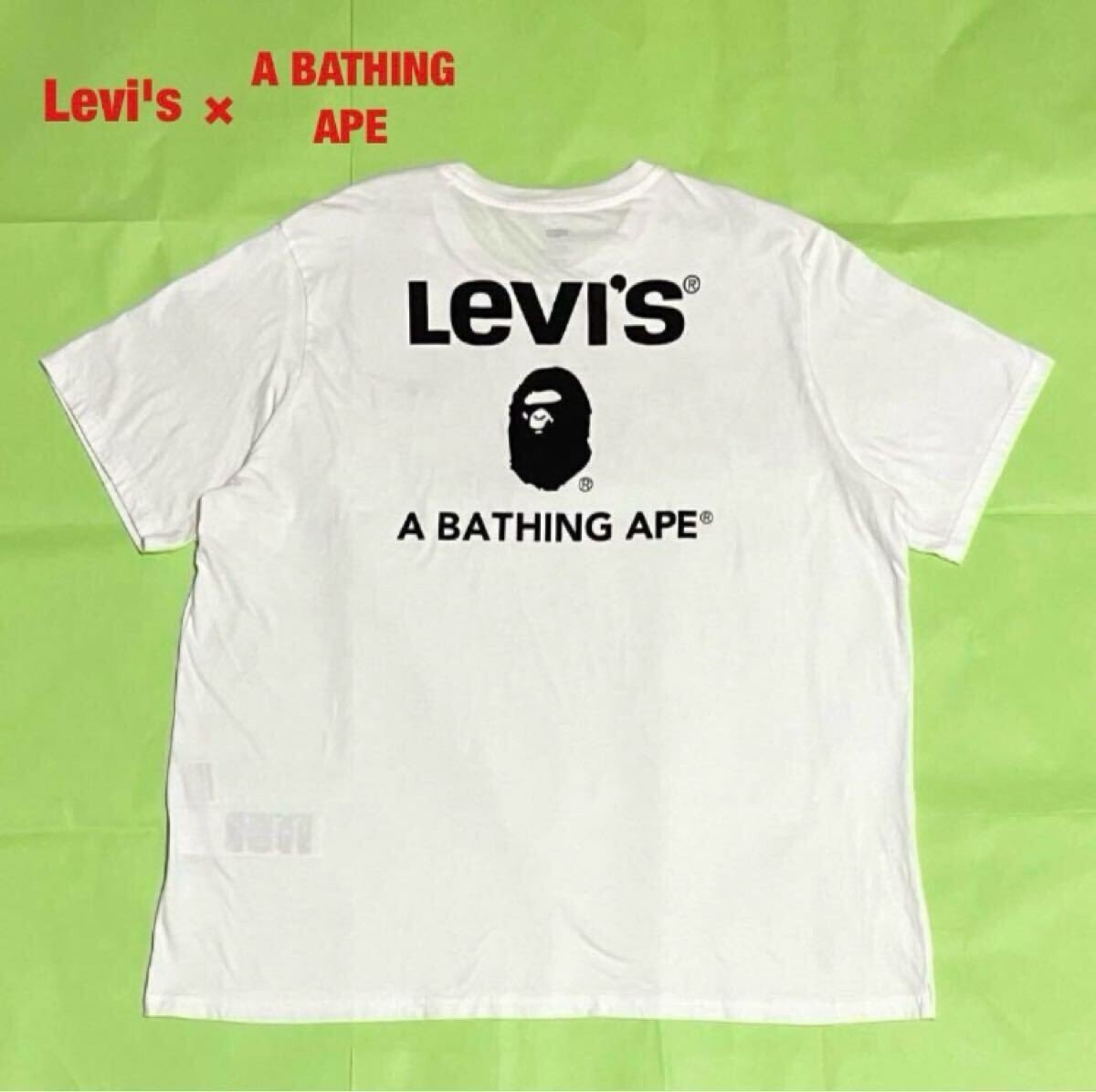 A Bathing Ape × Levi's Short Sleeve Graphic Tee White XL