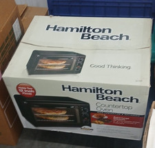 Hamilton Beach 31101 Countertop Toaster Oven Black 1200W Bake Broil Toast