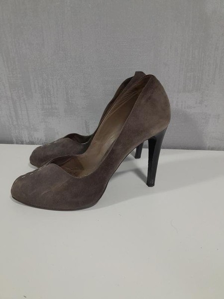 Women Baldinini Heels Black Suede 39.5 #5GAV