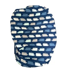 Cloud Island Blue Whale Print Crib Sheet