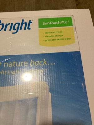 NatureBright SunTouch Plus Light and Ion Therapy Lamp - White for