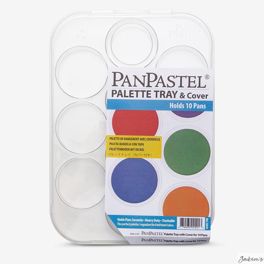 PanPastel Palette Tray With Lid Plastic Holds 10 Colours For PanPastel Pans
