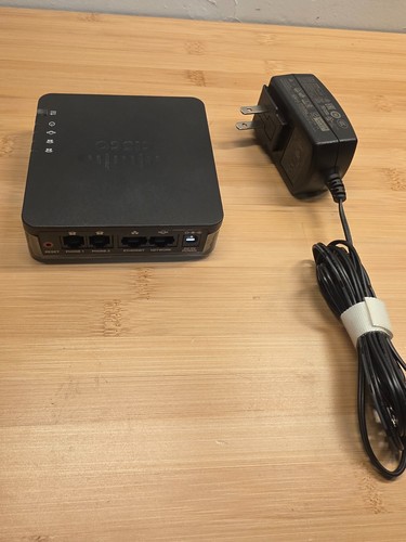 CISCO ATA192 ATA192-3PW-K9 2-PORT ANALOG TELEPHONE ADAPTER w/ADAPTER