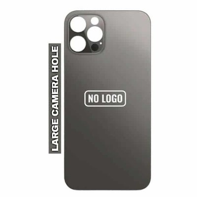 iPhone 12 Pro Max Back Cover Glass (Graphite-Wide Hole/No Logo)
