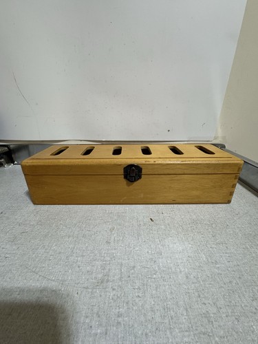 Vintage Holzkiste mit Abschnitten Schmuckkiste Organisation Aufbewahrungsbox - Bild 2 von 8