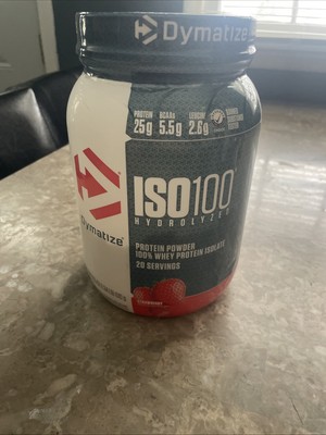 DYMATIZE ISO100  Hydrolyzed Protein Powder 100% Whey Protein Isolate 20 Servings