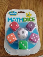 New Thinkfun Jr. Math Dice Game Kids First Mental Math Game Ages 6 Educational