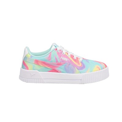 PUMA Carina Swirl Lace Up  Toddler Girls Multi Sneakers Casual Shoes 386773-01