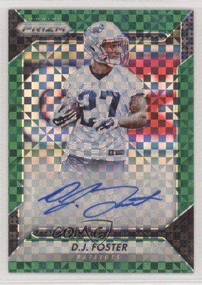 2016 Panini Prizm Rookie Green Power Prizm 38/49 DJ Foster #RA-DJF Auto RC 0c6
