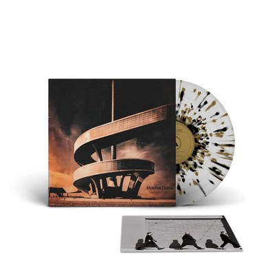 MOLCHAT DOMA Belaya Polosa Gold Black Splatter + SIGNED Print  Молчат Дома