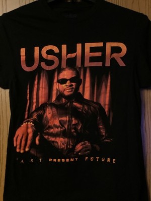 Usher -  Past - Present - Future    2024 Tour - Black Shirt - Ladies - M