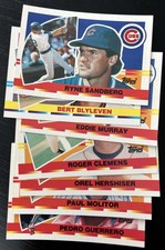 1989 1990 Topps BIG baseball 156 Card Lot Sandberg Bonds Murray Henderson Bonds