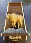 Vintage Olympia Beer Sign Wildlife Series With 3D Mountain Goat