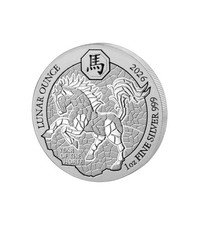 1oz Silver Coin Rwanda 2026 Lunar Horse Horse 999 Fine Silver 1oz Rwanda 89.60 per troy oz