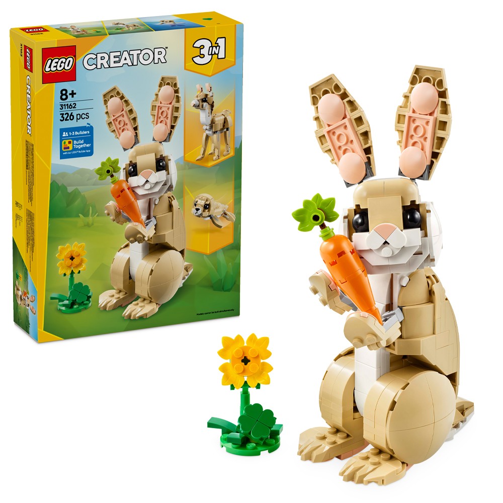 Lego Green Creator 3In1 Cute Bunny, Toy Animal Set 31162 - Image 13