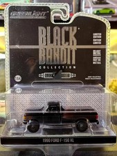 Greenlight 1/64 Black Bandit 1990 Ford F-150 XL Pickup Model Collectible Pack