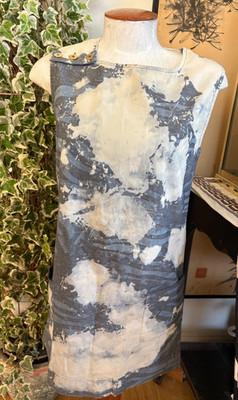 Vintage Pierre Balmain Cotton Straight 2 Big Side Pockets Dress IT 40