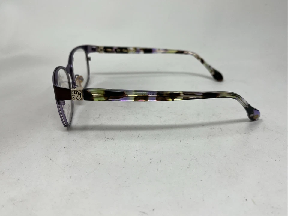 LILLY PULITZER GAFAS WRIGHT CH MARRÓN PÚRPURA 50-16-135 FLEX BISAGRA GAFAS K435 Foto 3 de 4