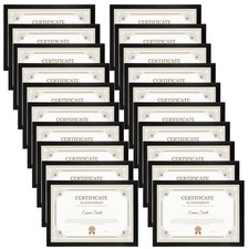 20 Packs 8.5 x 11 Magnetic Picture Frame Bulk, 8.5 by 11 Certificate Frame Do...