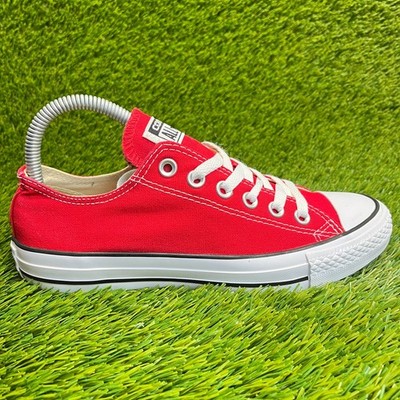 Converse Chuck Taylor All Star OX Womens Size 7 Red Walking Shoes Sneakers