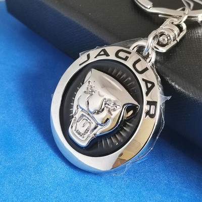 Jaguar  3D  Car  Logo  Black  Keychain Key Ring Key Chain NIB