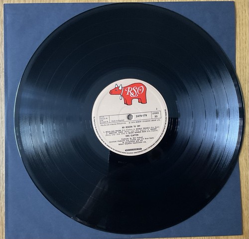 Eric Clapton No Reason to Cry Vinyl LP 1976 UK RSO - Picture 8 of 10