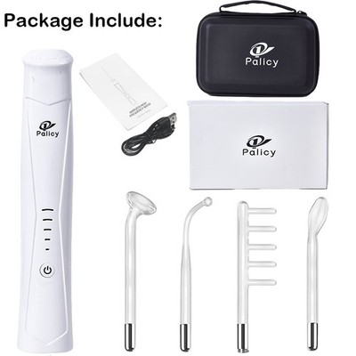 Handheld High-Frequency Facial Wand 4 in 1,Face Care Facial Wand,Skin Tightening