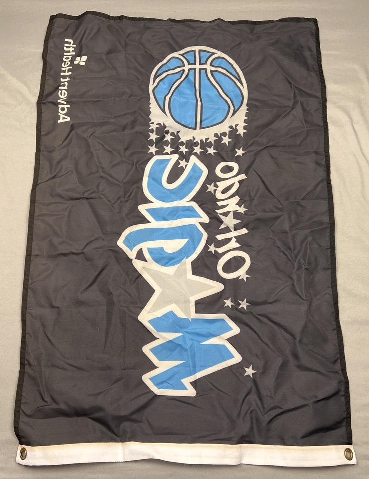 Bandera de baloncesto NBA Orlando Magic Big Logo 3' X 2' negra Foto 4 de 4