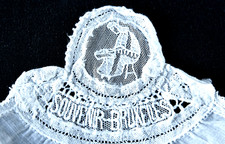 Brüsseler Spitze Taschentuch Souvenir Weiss Quadrat SOUVENIR-BRUXELLES