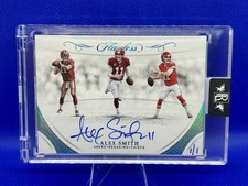 2018 Panini Flawless Alex Smith Platinum 1/1 Auto Career Progressions TRUE 1/1