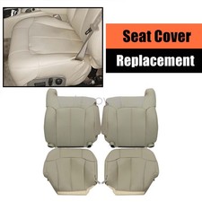 For 1999 2000 2001 2002 Chevy Tahoe Suburban Leather Seat Cover Light Tan