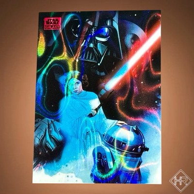 2025 Topps Star Wars Galaxy #50 Our Most Desperate Hour Magenta Lava /250