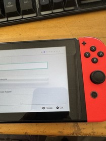 Nintendo Switch Console Neon Blue Red Joy-Con Handheld w/ Screen Scuffs