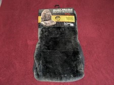 Vintage Gold Medal Grey Sheepskin Seat Cover Fashion Magic Highback Bucket Seat