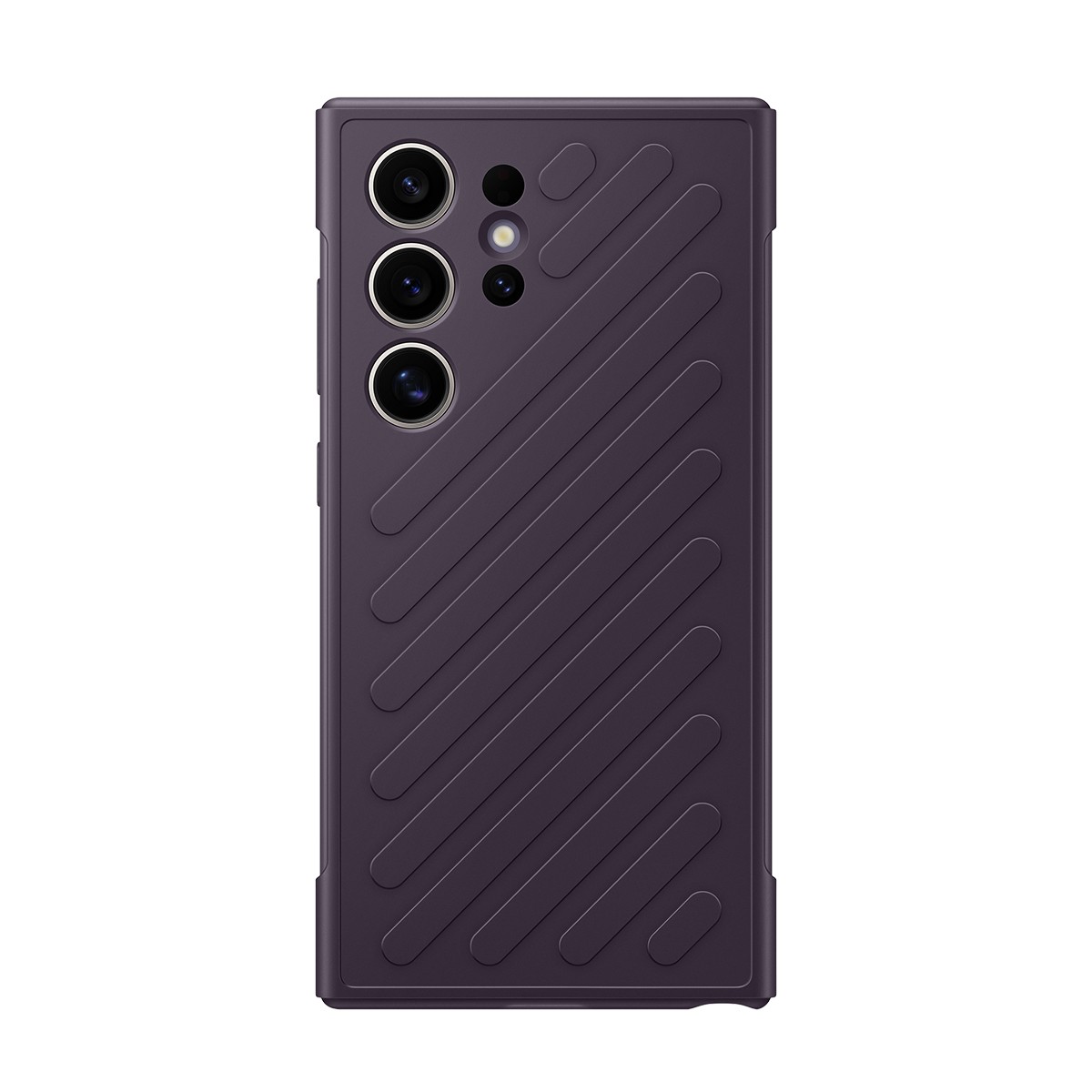 Coque antichoc Galaxy S24 Ultra violet foncé idéale pour les voyages et le quotidien
