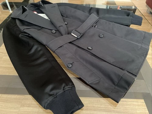 Alexander McQueen trench coat men’s Black, Sz 36It/38It-slim, NWT $3650 - product listing photo