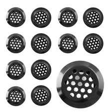 20 Pcs Black Air Vents 1" (25mm) Circular Soffit Vents Stainless Steel Air Ve...