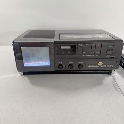 Vintage Galaxy 2200 Video Centre 5.5  CRT TV VHS Player Retro Gaming W/ Bag READ