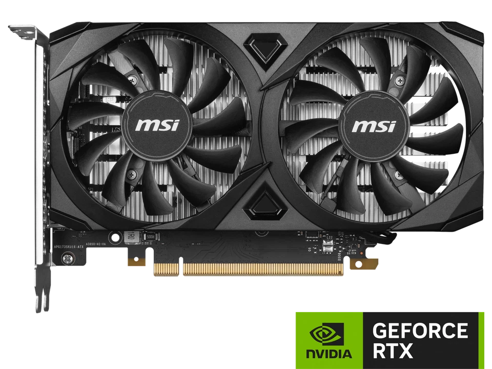 MSI Ventus GeForce RTX 3050 6GB GDDR6 PCI Express 4.0 x8 ATX Graphics Card RTX - Image 2 of 4