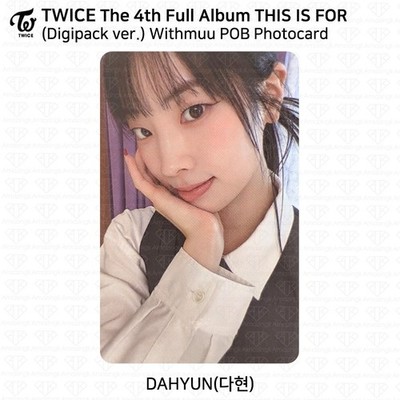 TWICE 4th Full Album THIS IS FOR Withmuu POB Photocard Benefit