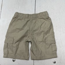 Children  s Place Solid Beige Adjustable Waist Cargo Shorts Kids Size 6 NEW